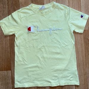 Champion Boys Light Yellow Tee Shirt